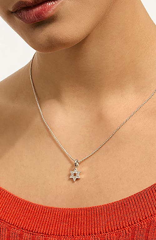 John Hardy Jh Essential Star Of David Pendant Necklace In Metallic