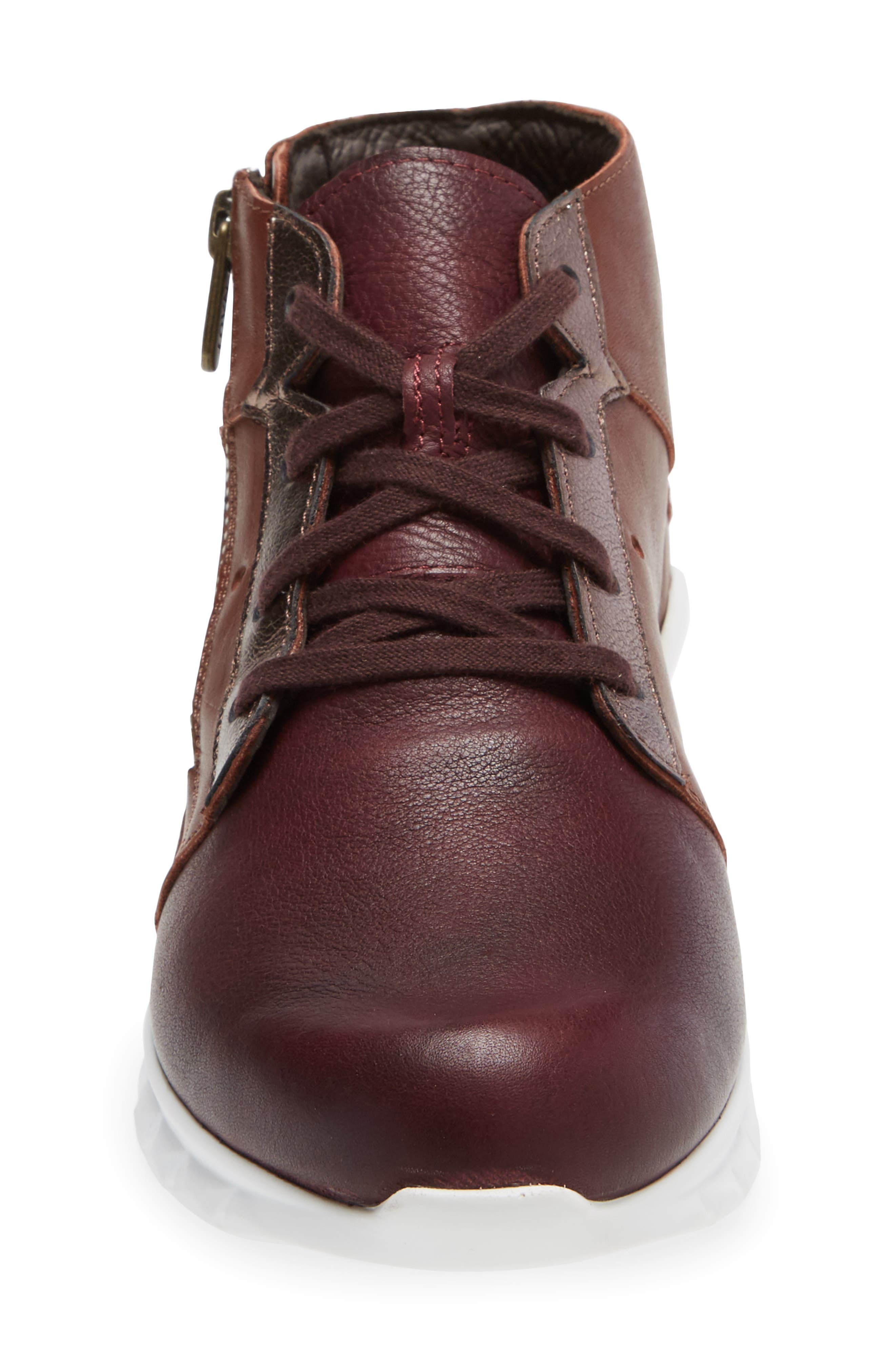 Polaris High Top Sneaker, Alternate, color, SOFT BORDEAUX/ SOFT CHESTNUT