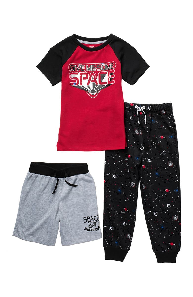DREAM LIFE Space Print 3-Piece Pajama Set, Main, color, 
