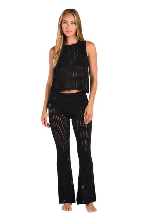 Sunshine 79 Resort Crochet Cover-up Tank In Black