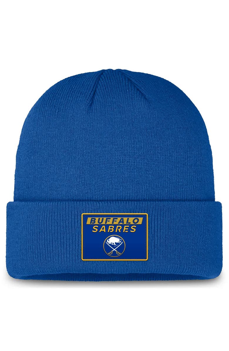 FANATICS Men's Fanatics Royal Buffalo Sabres Authentic Pro Cuffed Knit Hat, Main, color, Royal