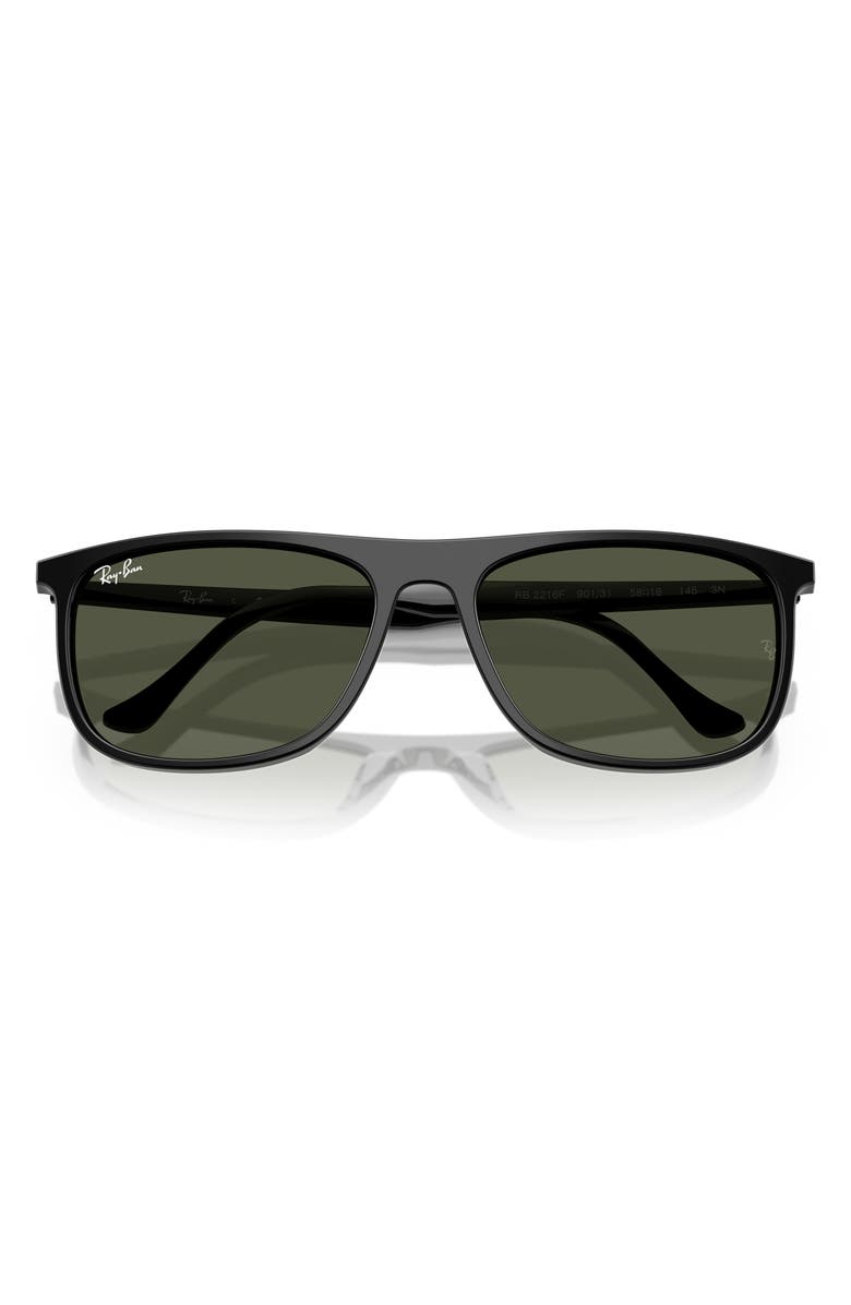 Ray-Ban 58mm Rectangular Sunglasses, Alternate, color, 