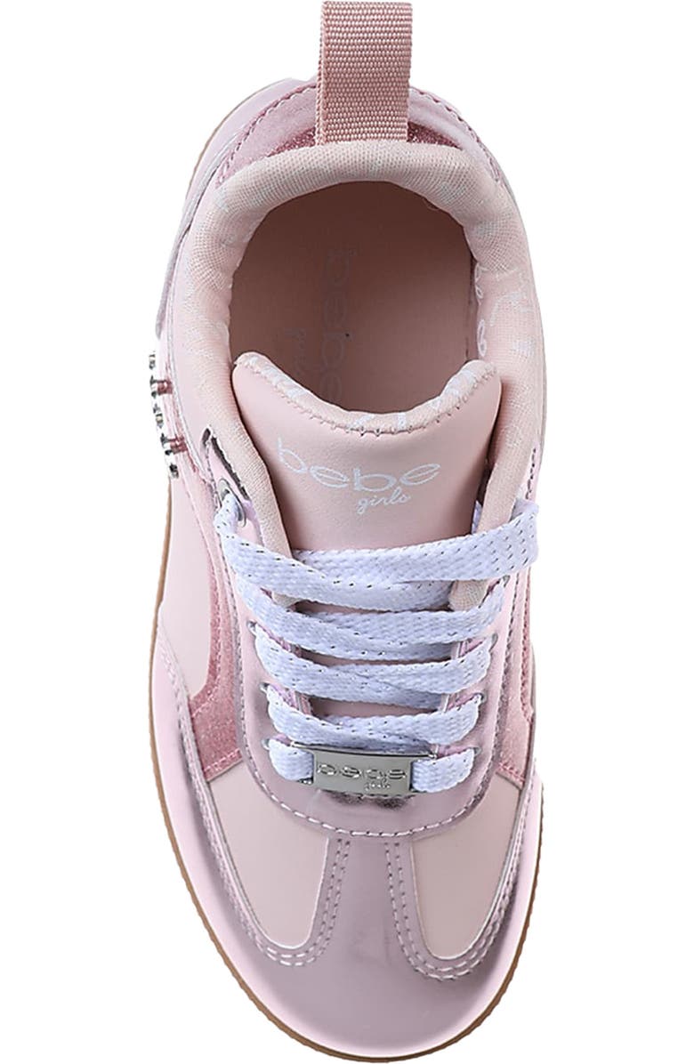 bebe Kids' Glitter Metallic Sneaker, Alternate, color,