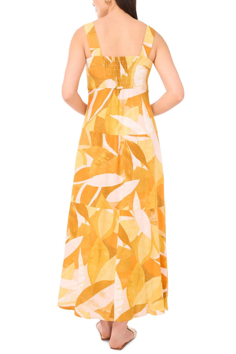 Printed Maxi Sundress, Alternate, color, TANGERINE