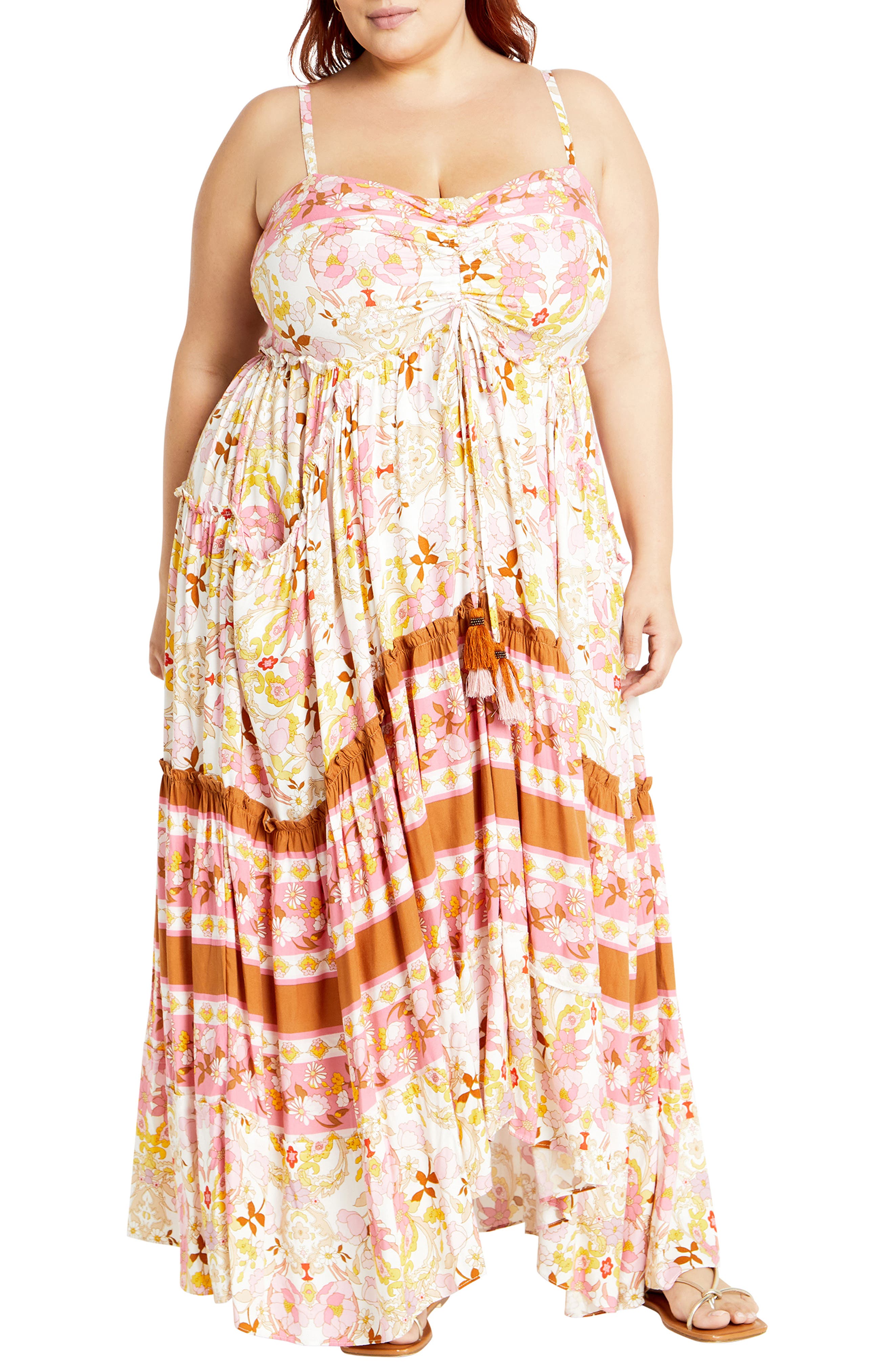 City Chic Lilah Love Floral Maxi Dress