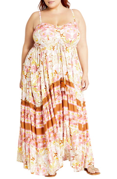 Lilah Love Floral Maxi Dress (Plus)