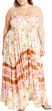 City Chic Lilah Love Floral Maxi Dress