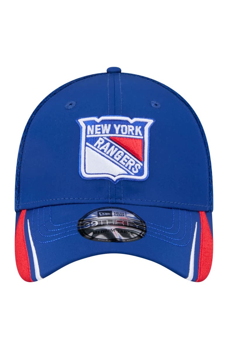 New Era Men's New Era Blue New York Rangers Linear Featherweight 39THIRTY Flex Hat, Alternate, color, Blue