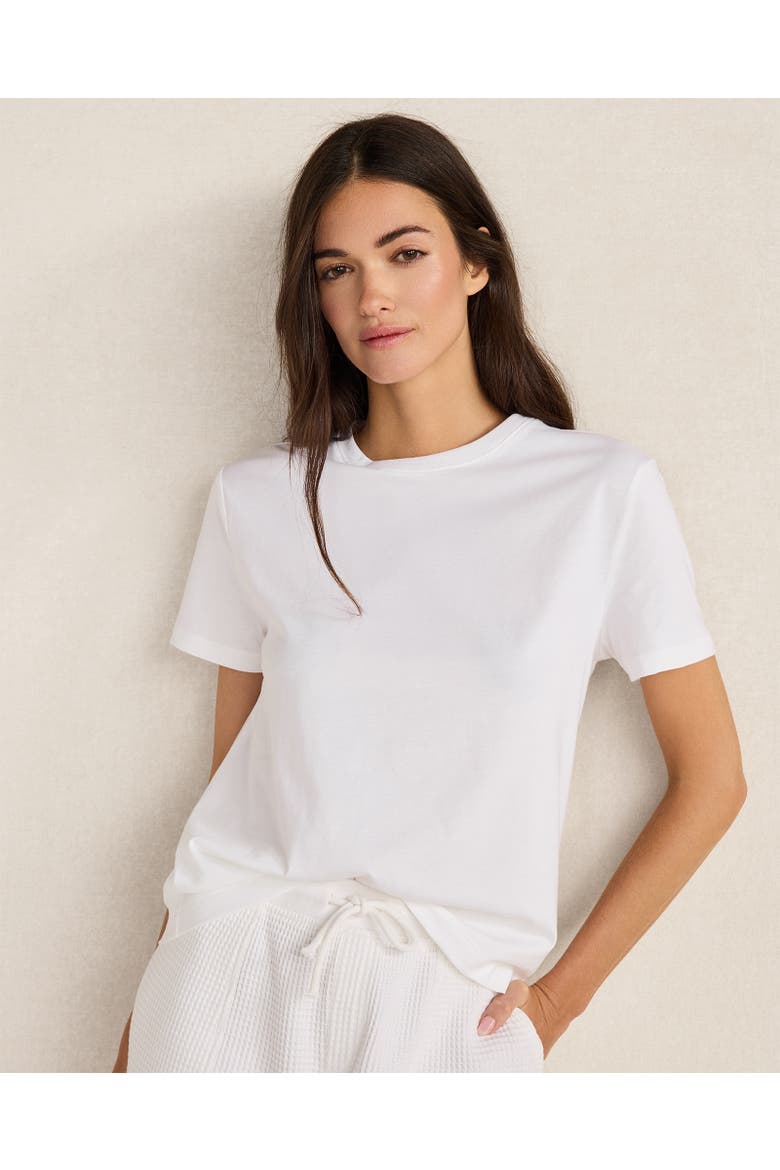 Pima Cotton Short Sleeve Tee, Main, color, White
