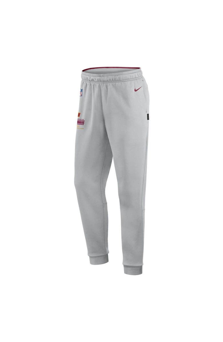 Nike Men's Nike Gray Washington Commanders Sideline Logo Performance Pants, Alternate, color, 