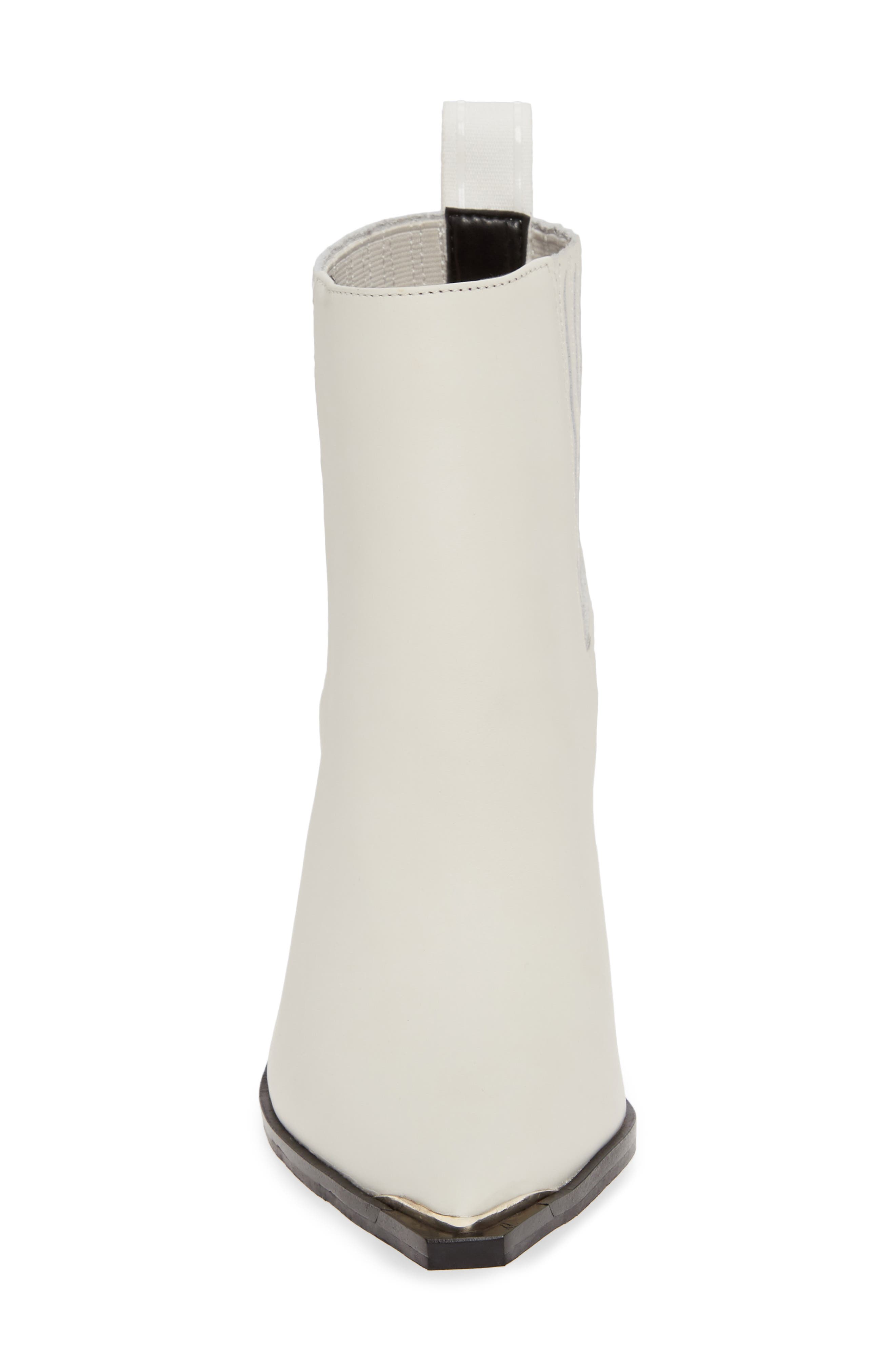 West Side Bootie, Alternate, color, WHITE LEATHER