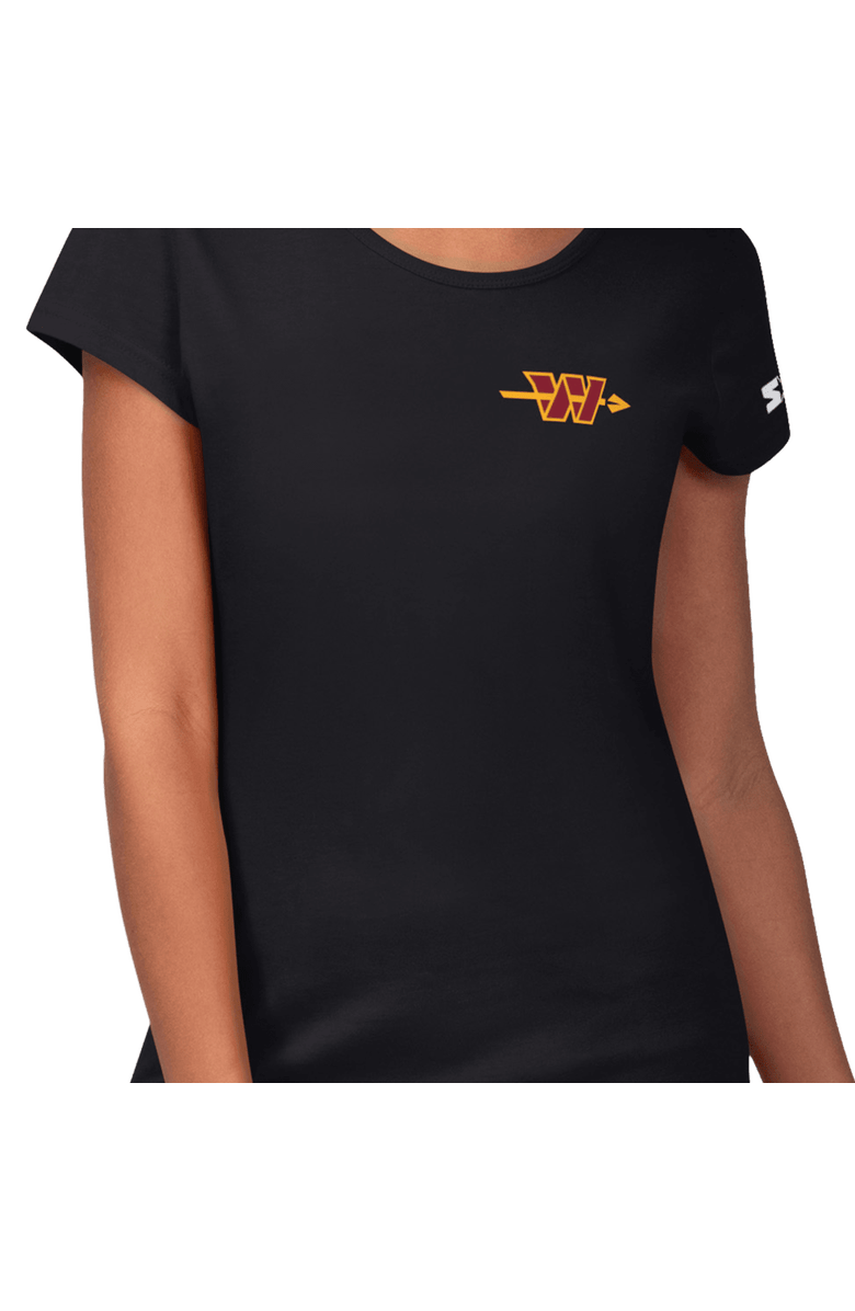 STARTER Women's Starter Black Washington Commanders Endzone T-Shirt, Alternate, color, Black