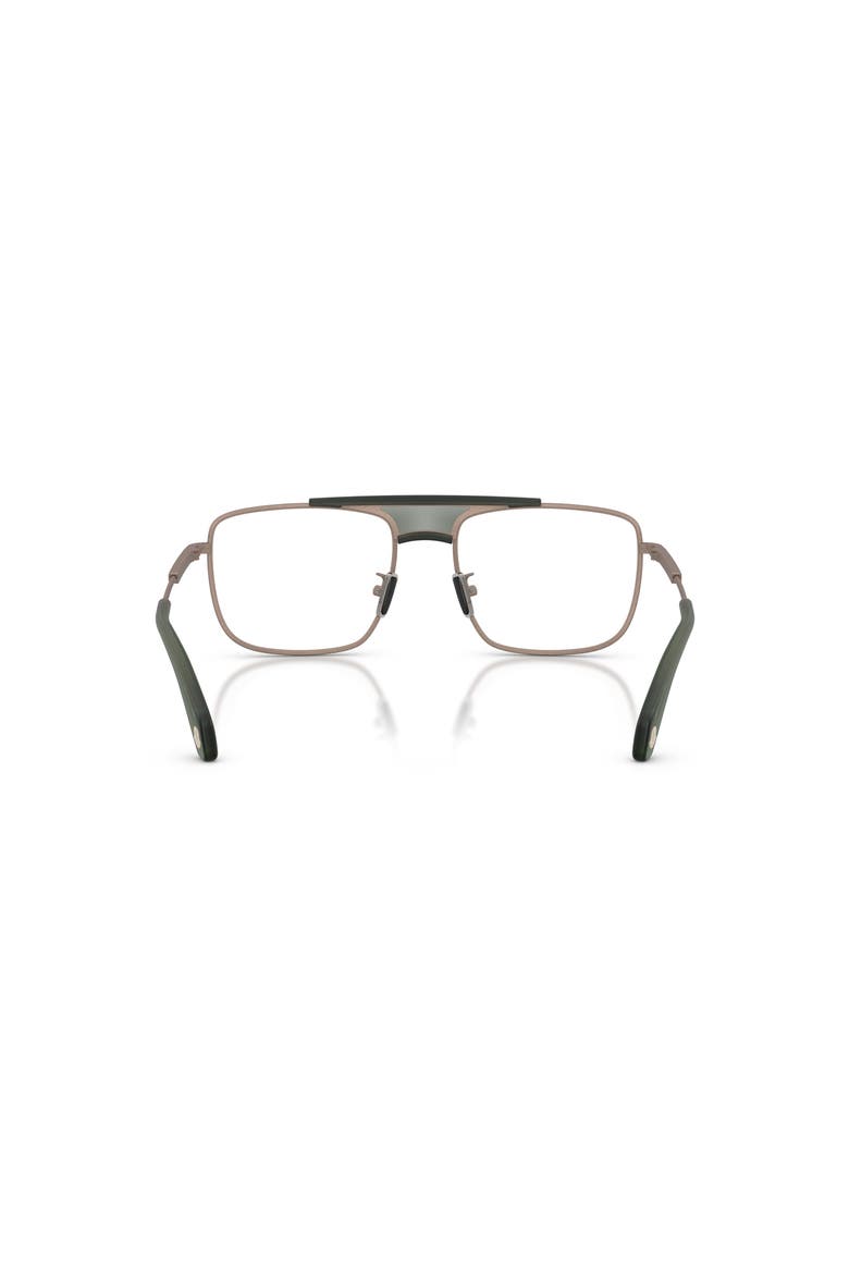 56mm Rectangle optical glasses, Alternate, color, Brown