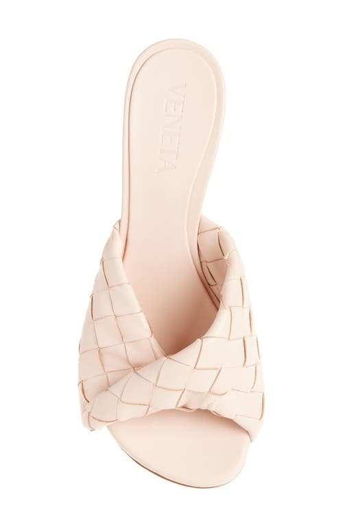 Bottega Veneta Blink Intrecciato Lambskin Leather Sandal In New Cameo