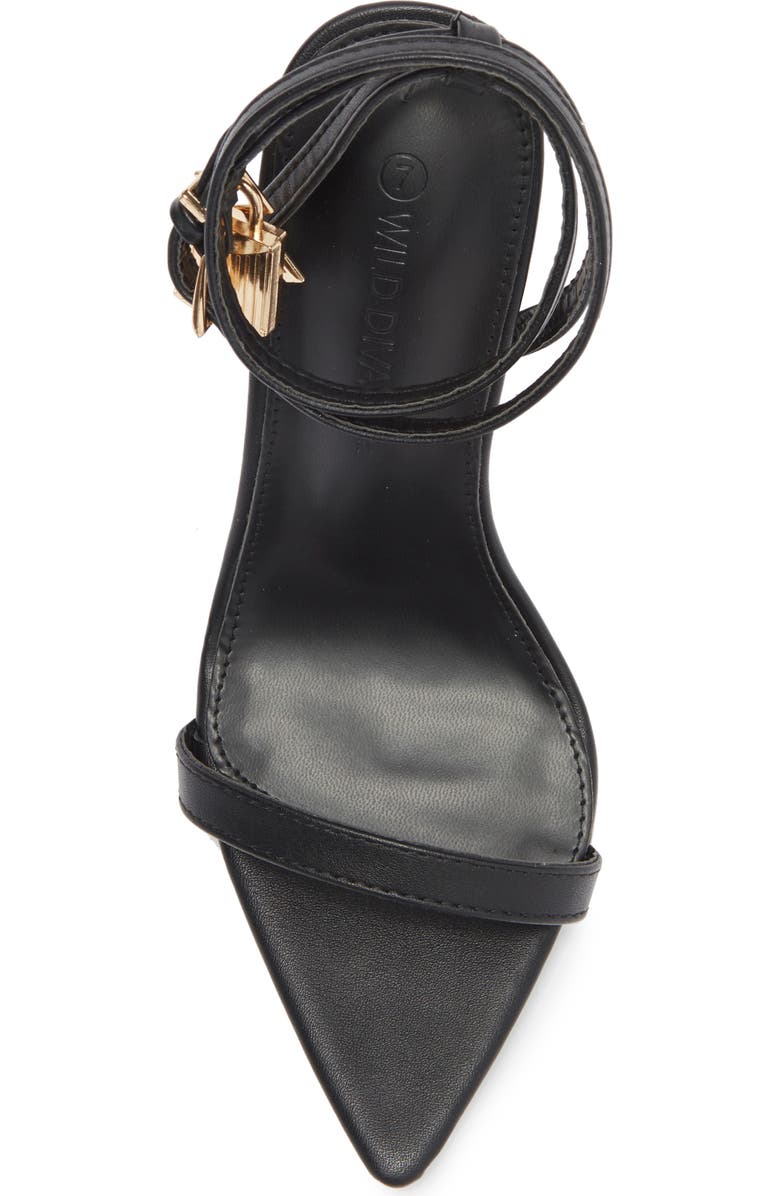 WILD DIVA LOUNGE Hattie Ankle Wrap Sandal, Alternate, color,