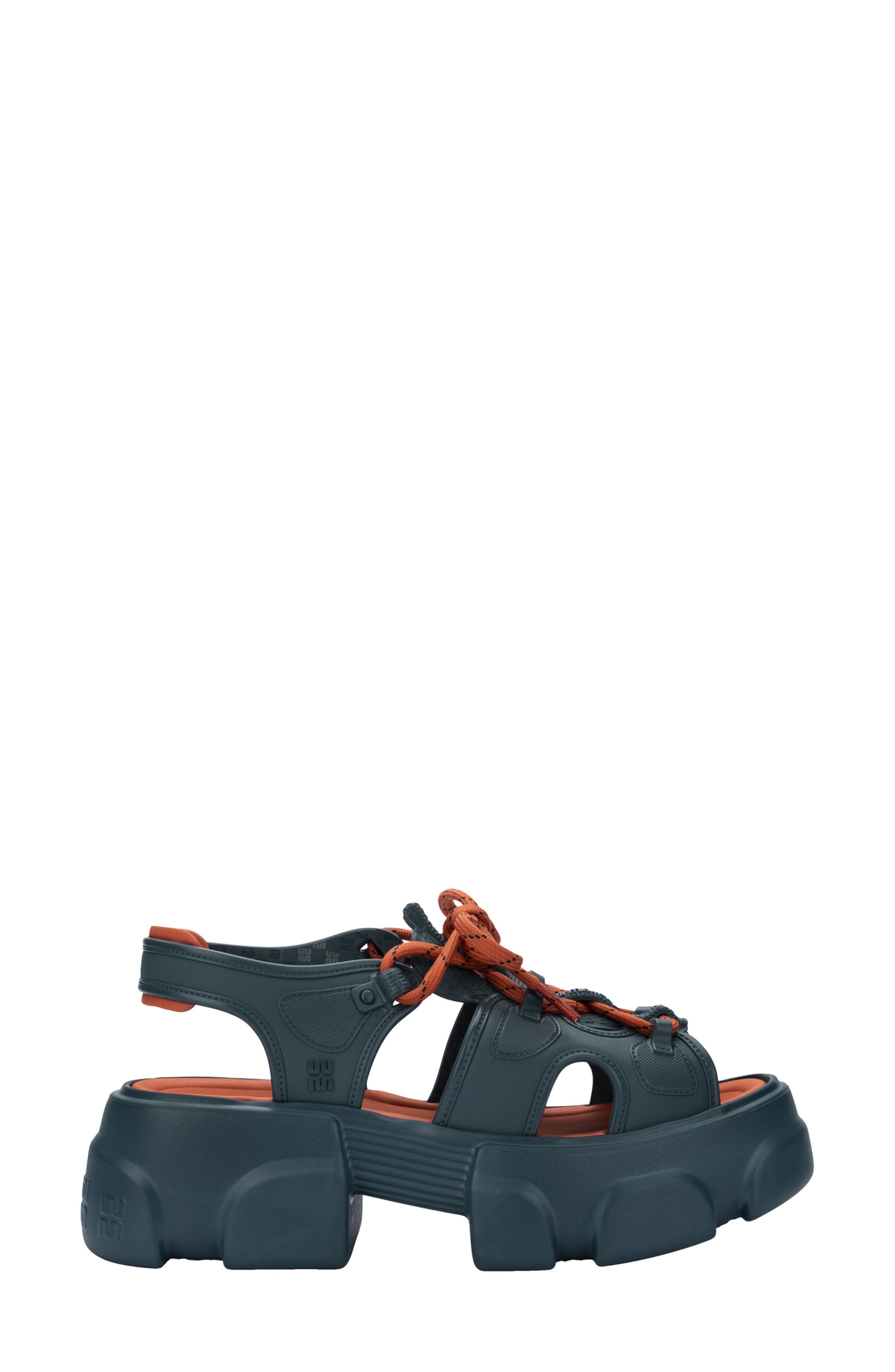 Camp Platform Sandal, Alternate, color, BLUE/ ORANGE