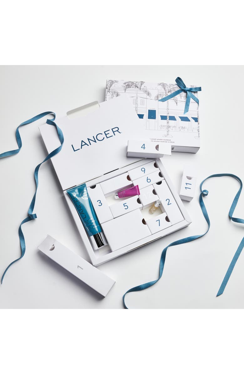 LANCER Skincare Holiday Glow 12-Piece Luxury Advent Calendar $351 Value, Alternate, color, 