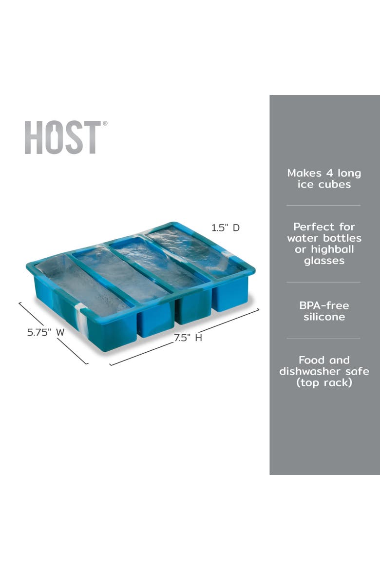 Water Bottle Ice Cube Tray, Alternate, color, Blue Marble