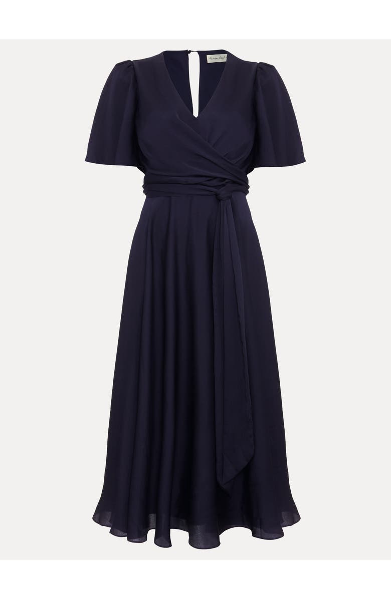 Phase Eight Abbie Wrap Dress, Alternate, color, Navy