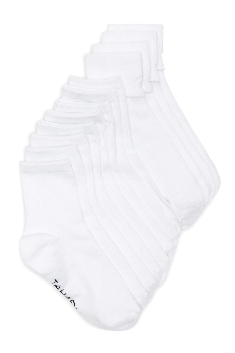 6-Pack Assorted Ankle Socks, Main, color, WHITE