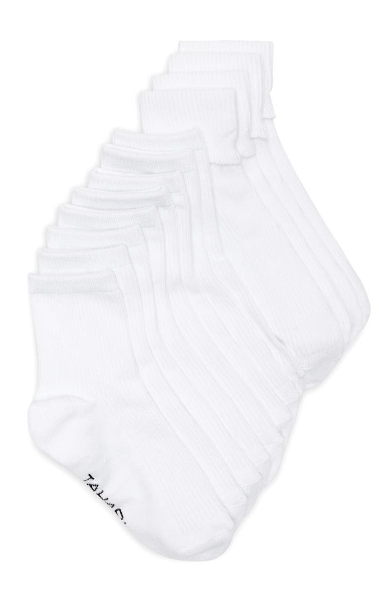 Tahari 6-Pack Assorted Ankle Socks, Main, color, White