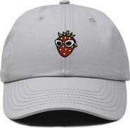 Dalix Strawberry Embroidered Casual Cap
