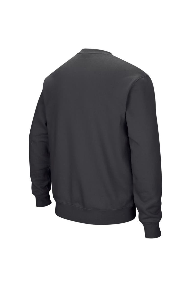 Men's Colosseum Charcoal Penn State Nittany Lions Arch & Logo Crew Neck Sweatshirt, Alternate, color, Charcoal