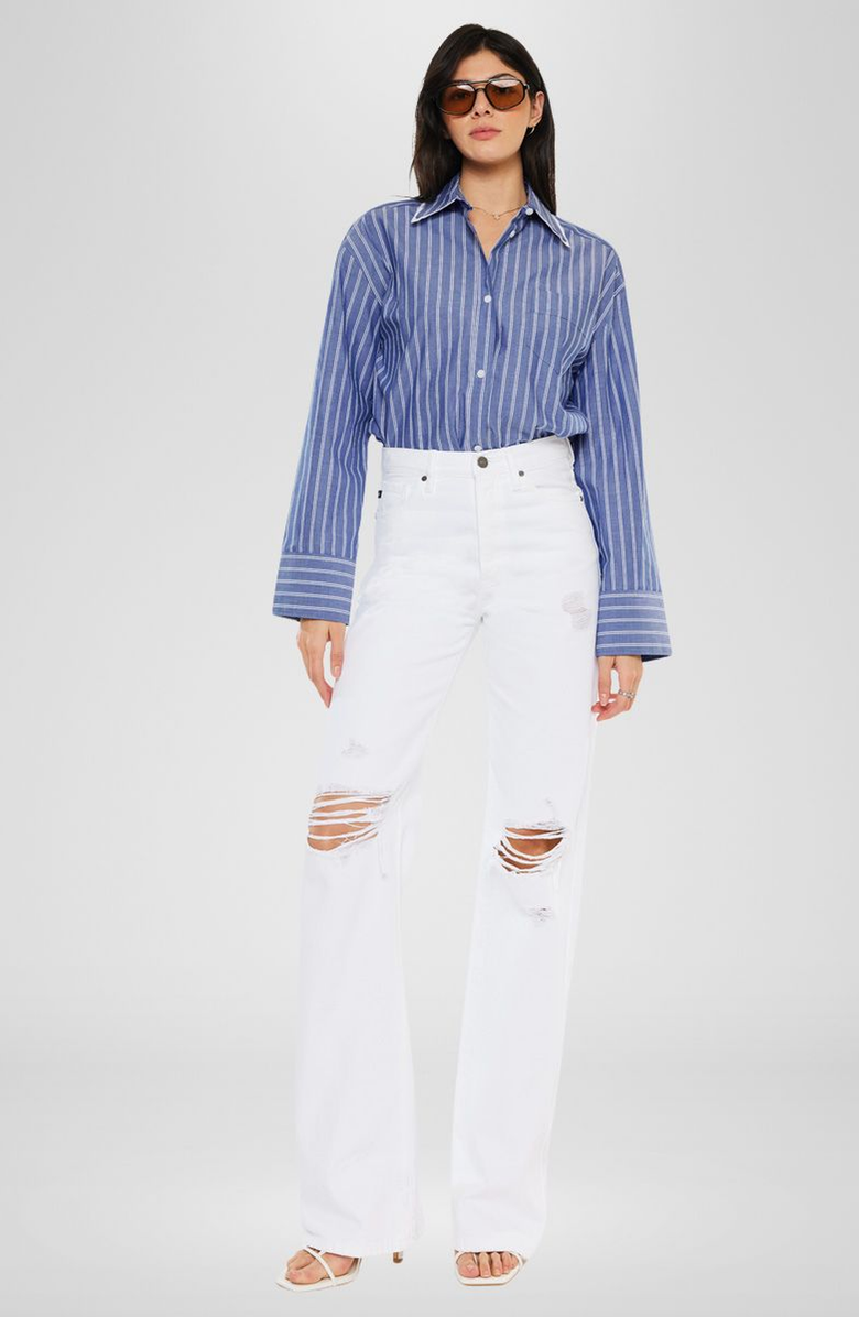 KanCan Montana Ultra High Rise 90's Flare Jeans, Alternate, color, White