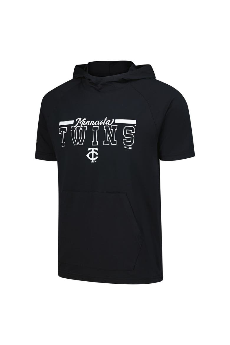 Men's Levelwear Black Minnesota Twins Phase Vanguard Hoodie T-Shirt, Alternate, color, Black