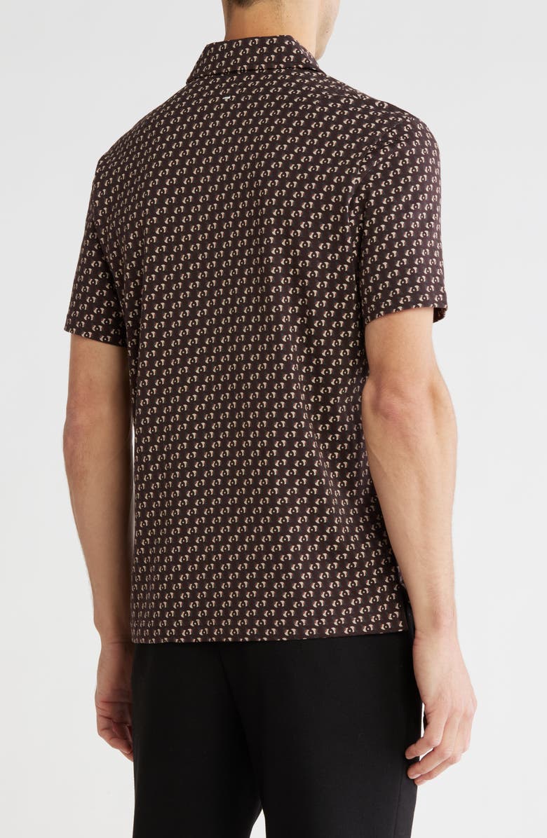 rag & bone Geo Print Cotton Polo, Alternate, color, 
