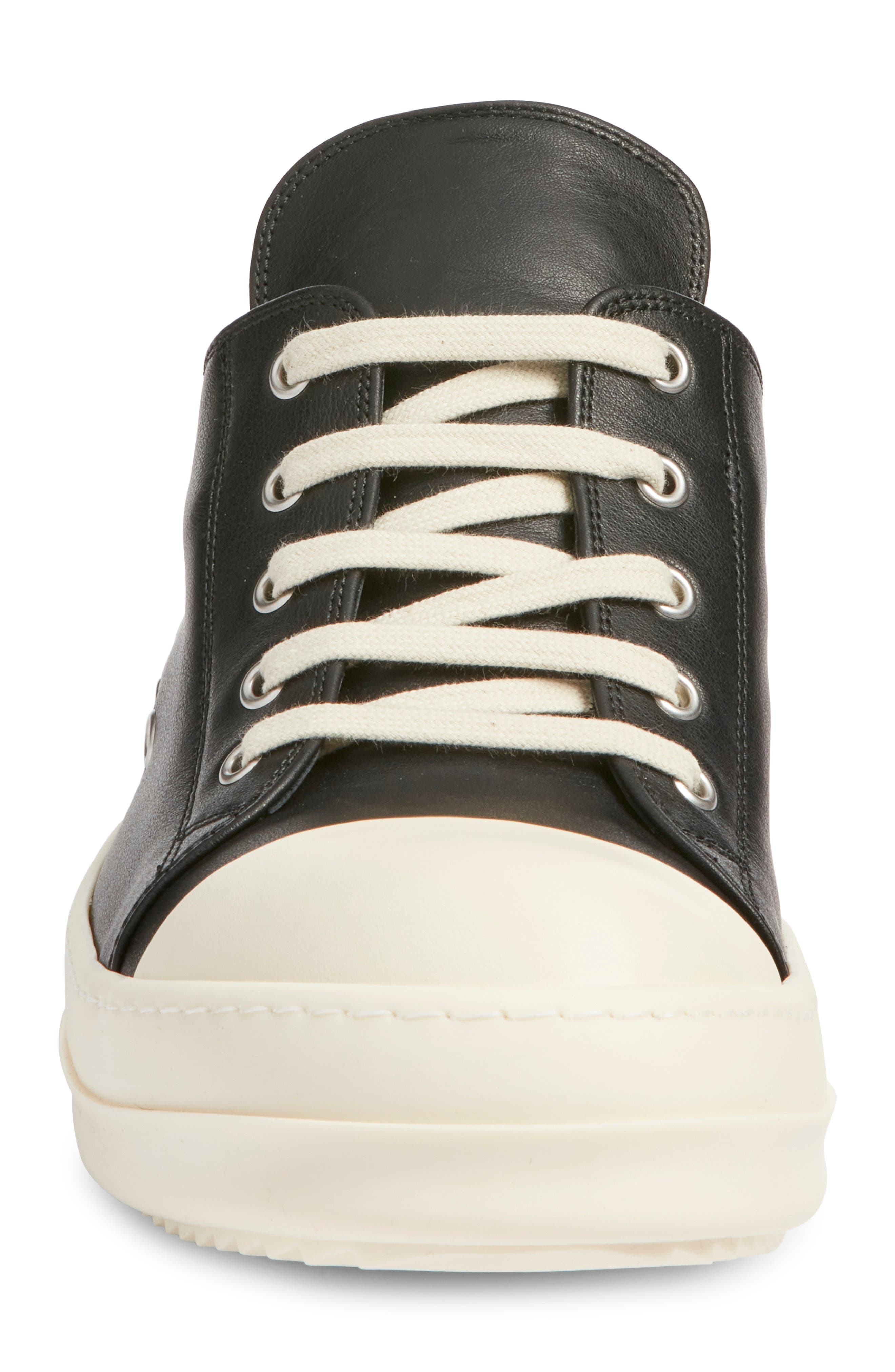 Rick Owens Low Top Sneaker, Alternate, color, Black/ Milk/ Milk