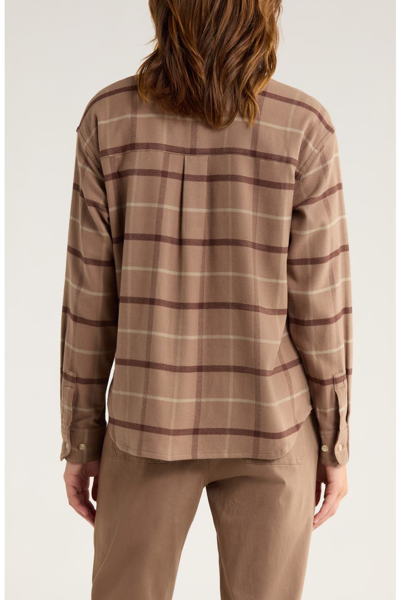 Seawool Flannel Shirt, Alternate, color, FOSSIL PLAID