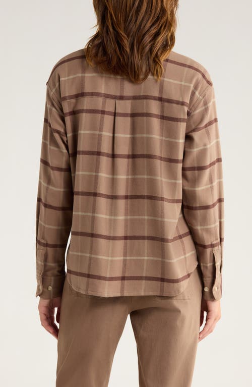 Free Fly Seawool Flannel Shirt In Brown