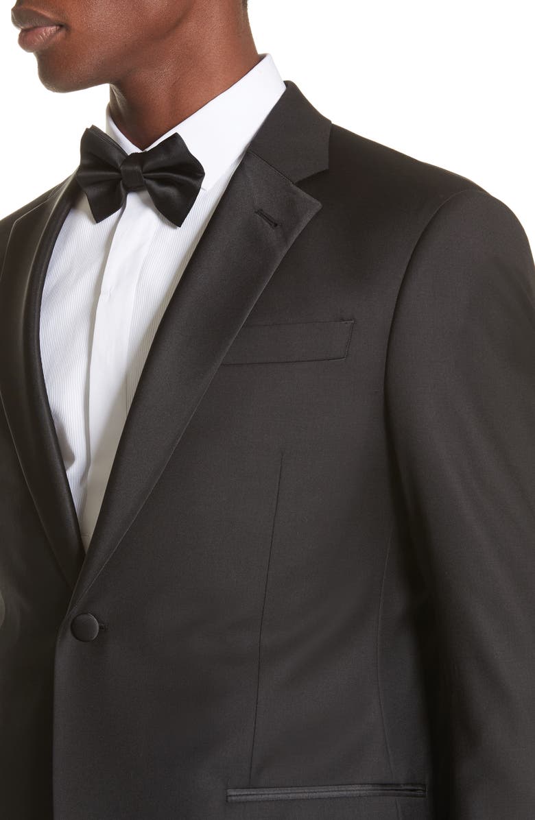 Emporio Armani Trim Fit Wool Tuxedo, Alternate, color,