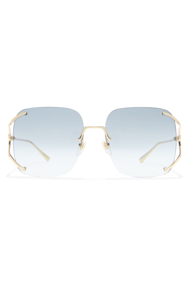 Gucci 60mm Square Sunglasses, Main, color,