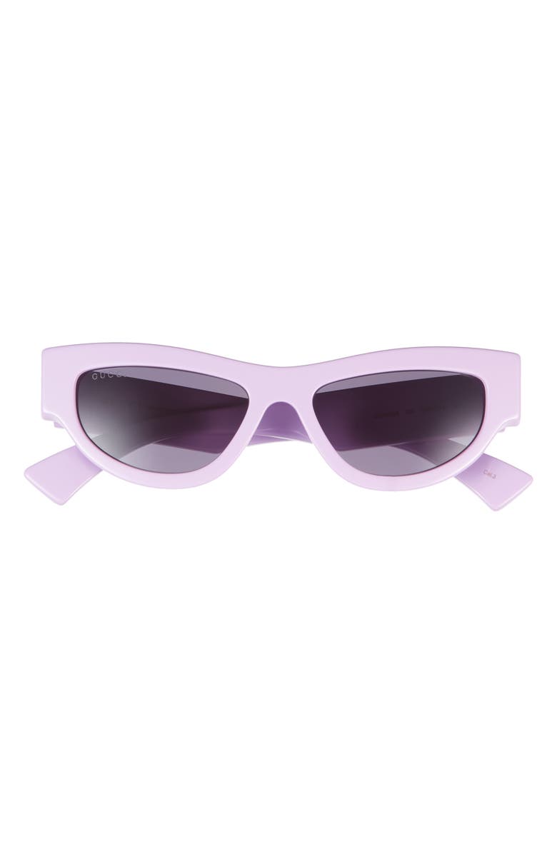 Gucci 53mm Cat Eye Sunglasses, Main, color, Violet
