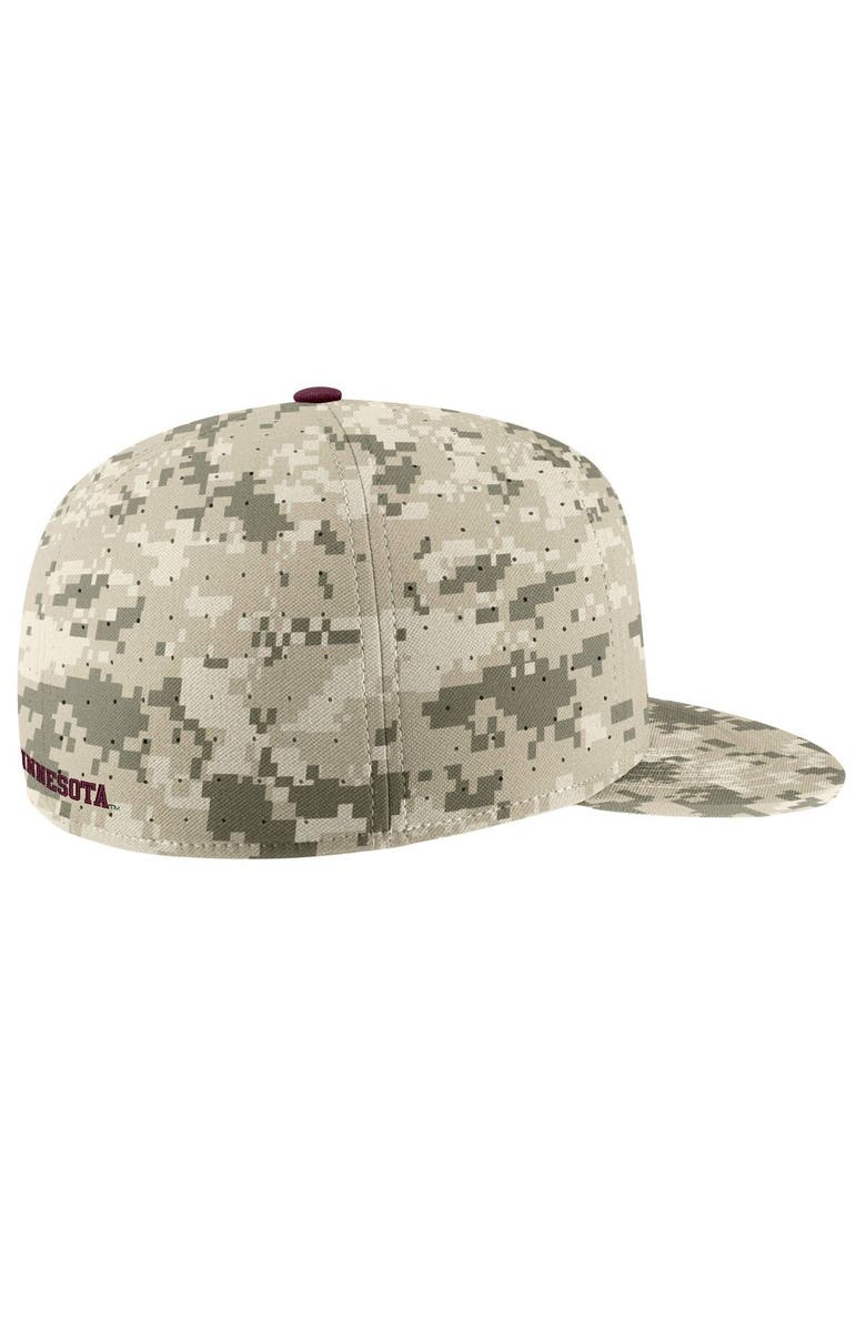 Nike Men's Nike Camo Minnesota Golden Gophers Aero True Baseball Performance Fitted Hat, Alternate, color, Camo