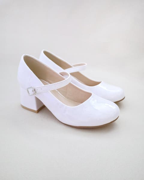 Charlotte Patent Mary Jane Girls Block Heel (Toddler, Little Kid & Big Kid)