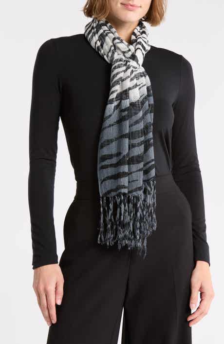 La Fiorentina Ombré Zebra Print Scarf