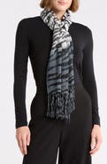La Fiorentina Ombré Zebra Print Scarf
