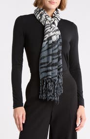 La Fiorentina Ombré Zebra Print Scarf