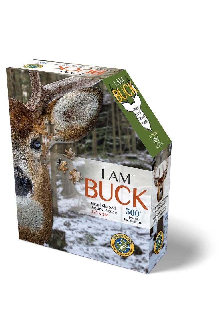 I Am Buck 300 Pieces Animal Shaped Jigsaw Puzzle, Main, color, Multicolored