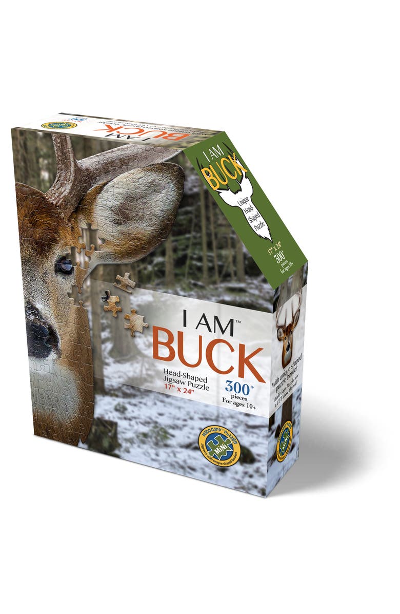 Madd Capp I Am Buck 300 Pieces Animal Shaped Jigsaw Puzzle, Main, color,