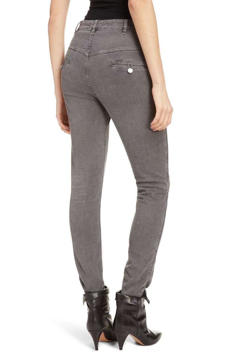 Isabel Marant Étoile Jamie High Waist Skinny Jeans, Alternate, color, 