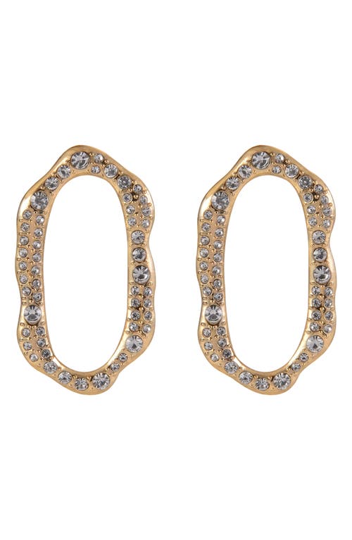Laundry By Shelli Segal Open Oval Drop Earrings In Gold