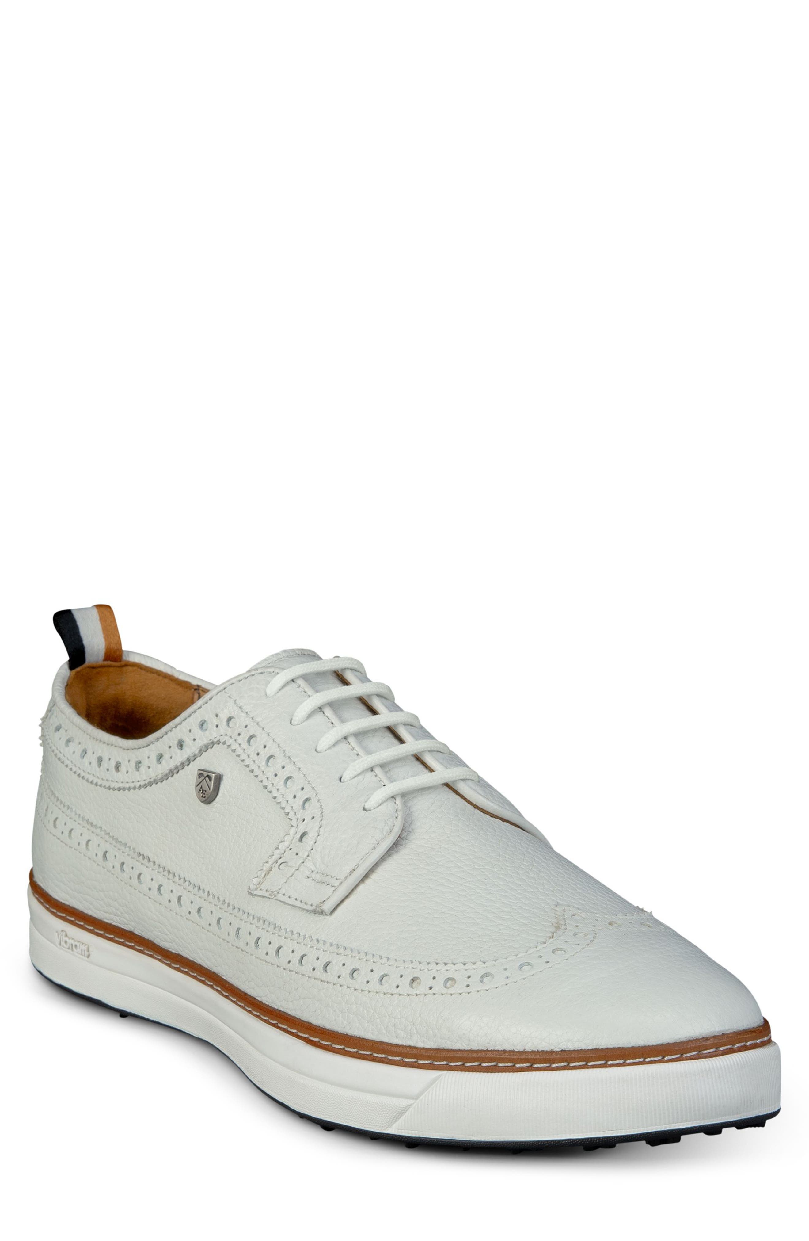 Allen Edmonds Dunes Wingtip Golf Shoe, Main, color, 