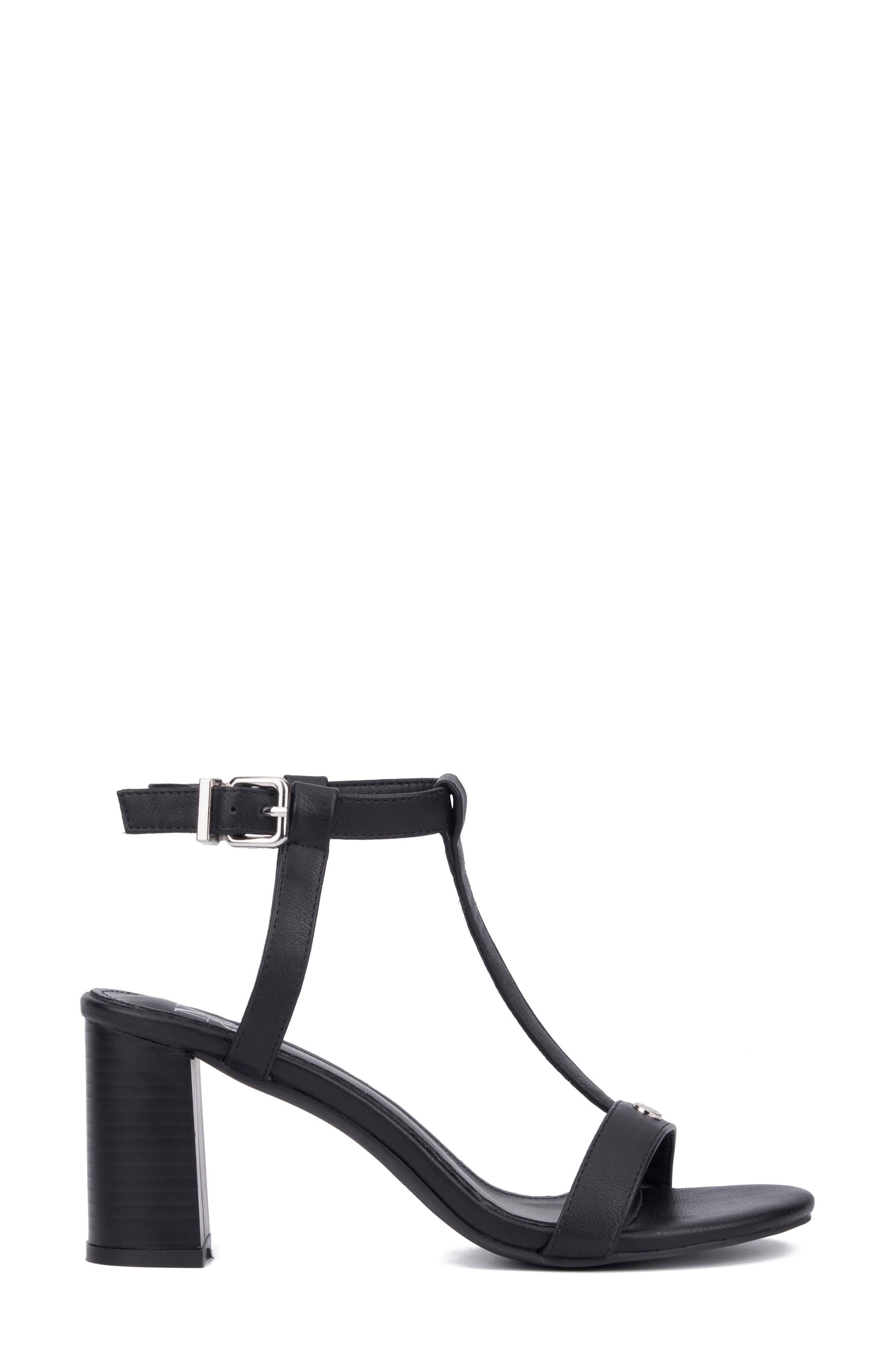 NEW YORK AND COMPANY Livvy Block Heel Sandal, Alternate, color, Black