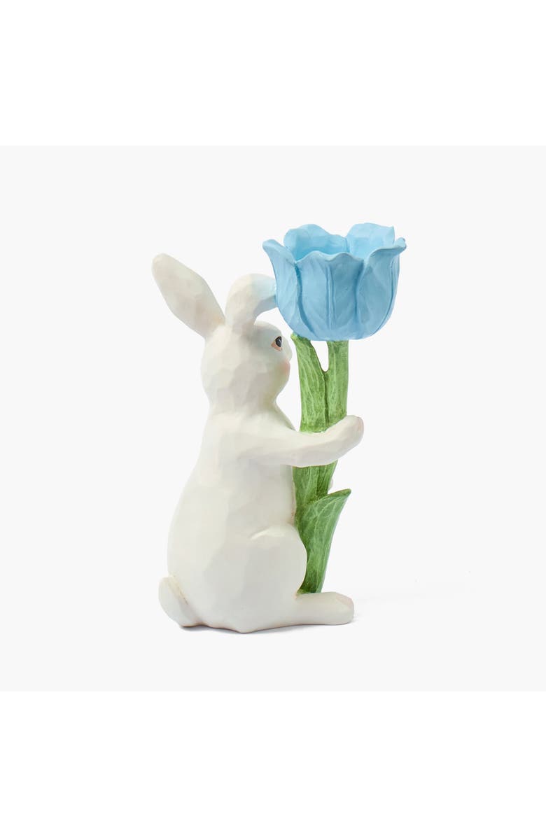 Mrs. Alice Bunny with Pink Tulip, Alternate, color, Blue