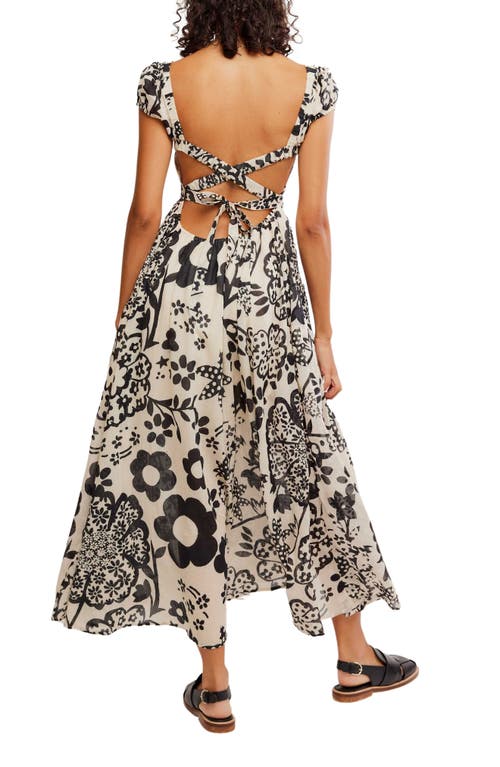 Free People Ultraviolet Maxi Dress In Bright White Combo