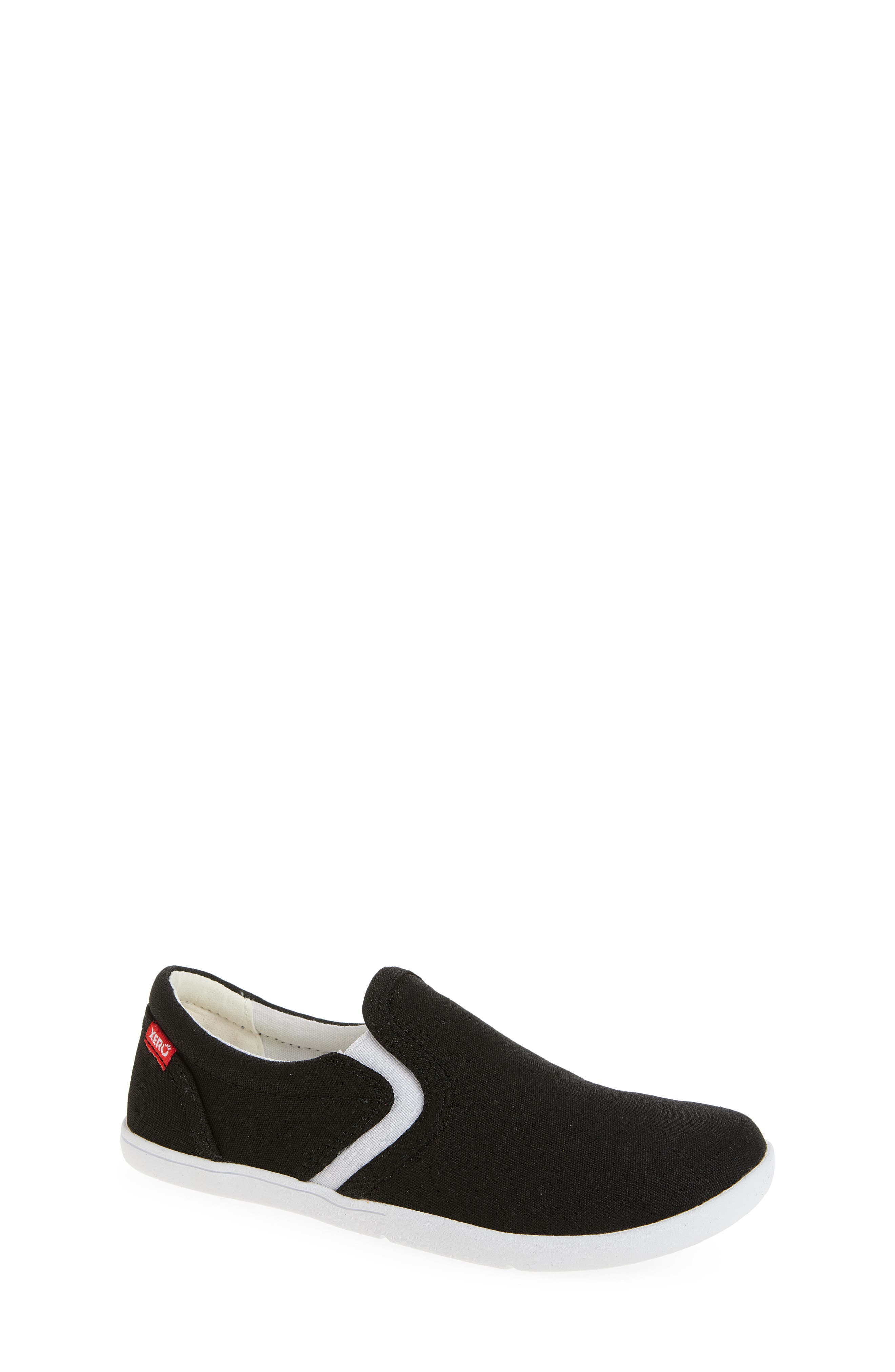 XERO SHOES Dillon Barefoot Slip-On Sneaker, Main, color, Black